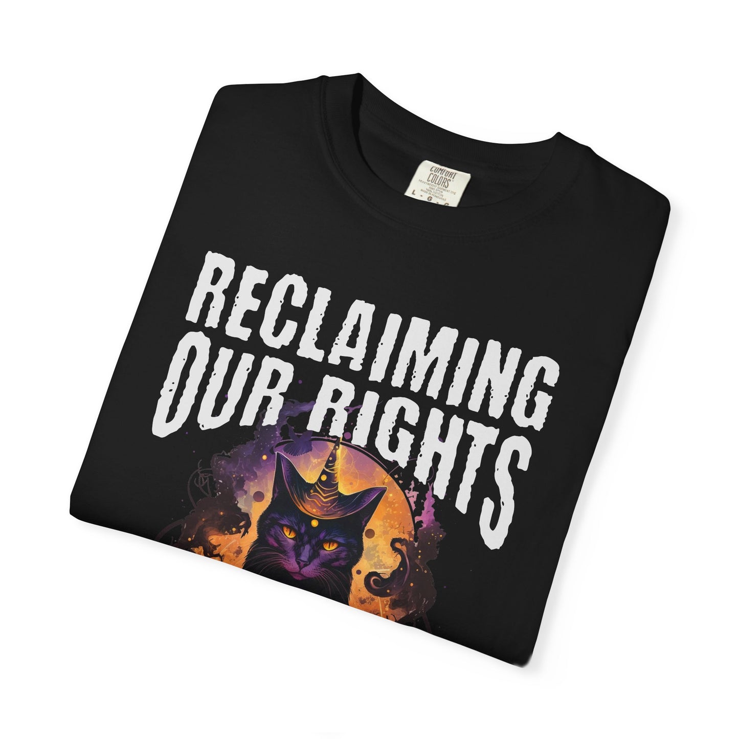 Reclaiming Our Rights Mystical Cat Vintage Tee