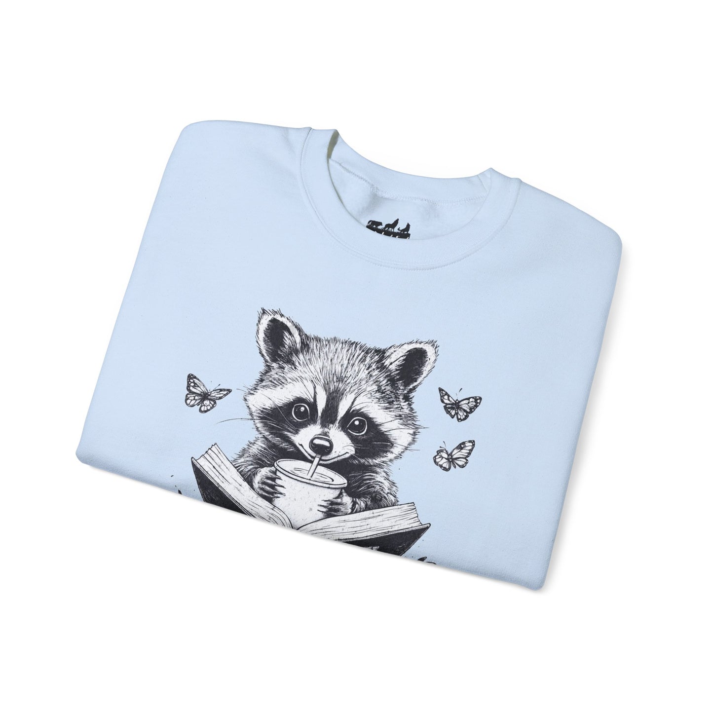 Cozy Raccoon Trash Reader Book Lover Sweatshirt
