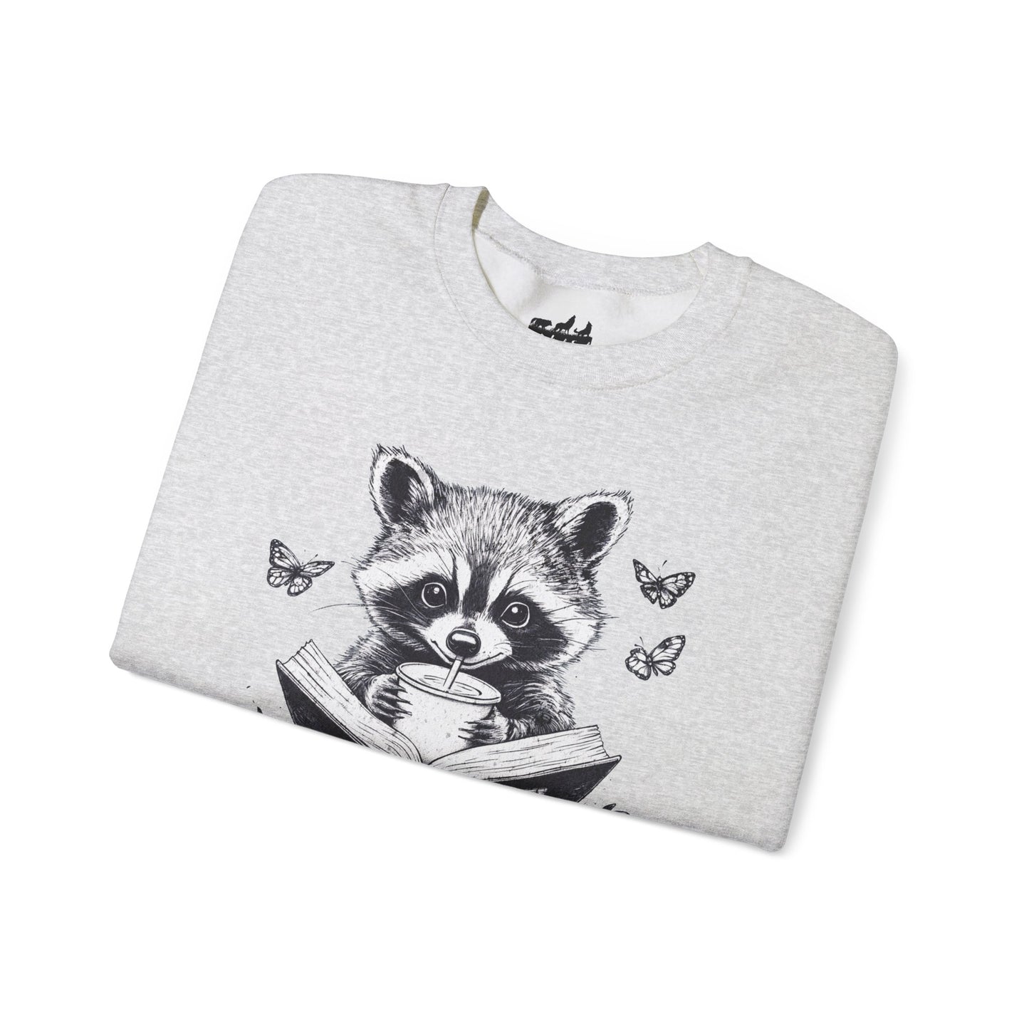 Cozy Raccoon Trash Reader Book Lover Sweatshirt