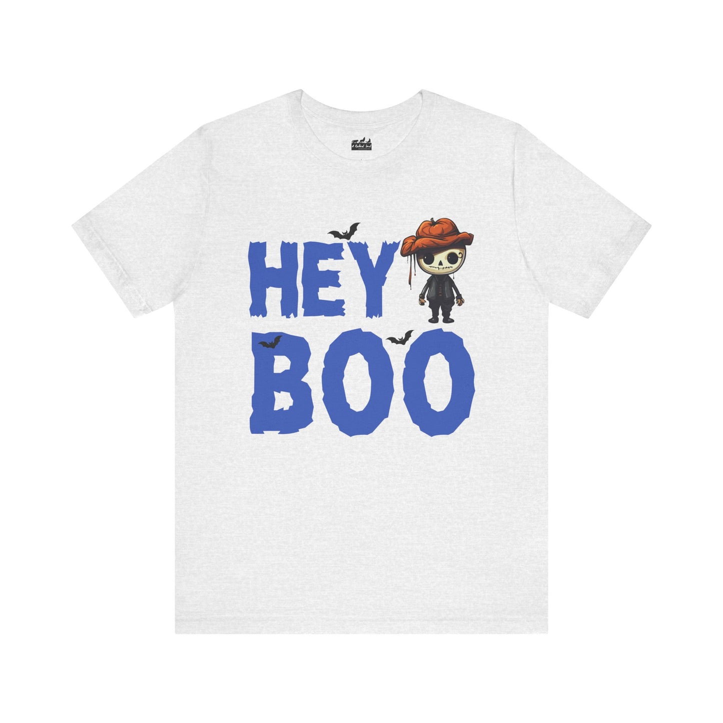 Hey Boo Spooky Halloween Skeleton Fun Tee