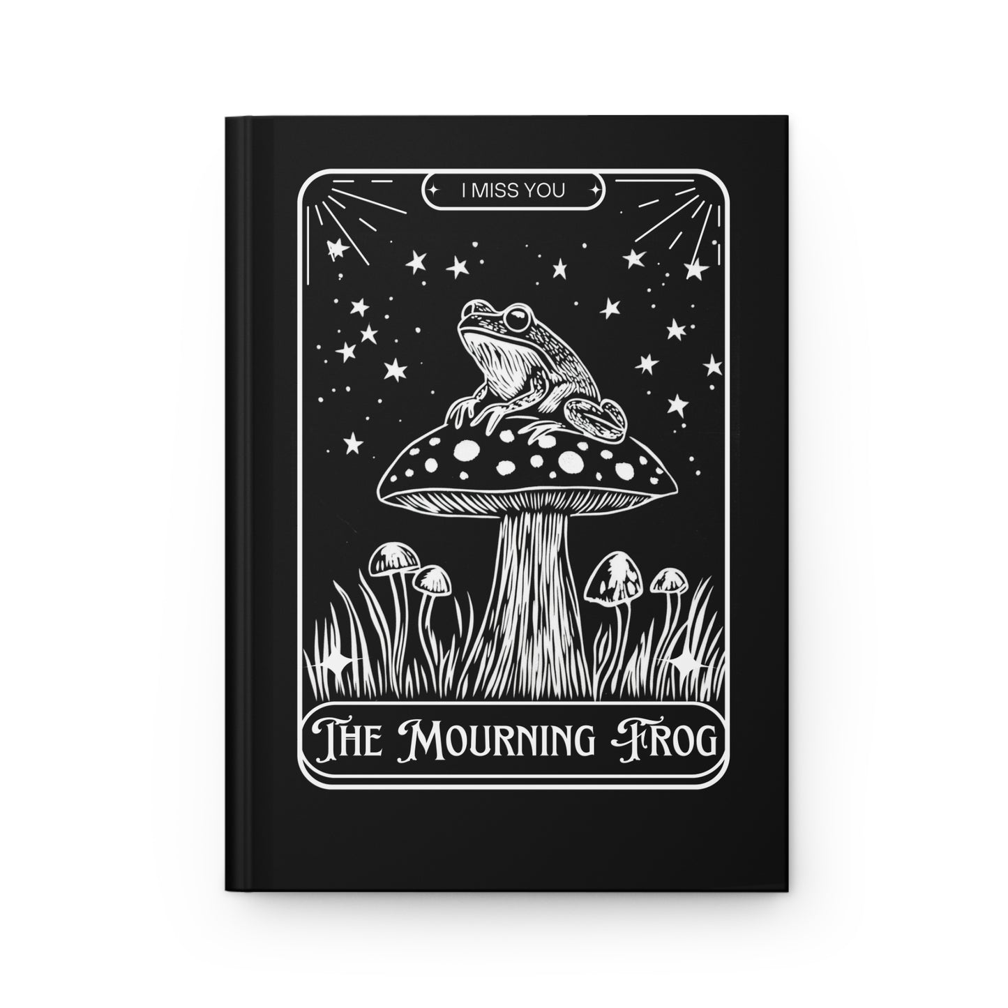 Mourning Frog Blank Lined Grief Hardcover Journal
