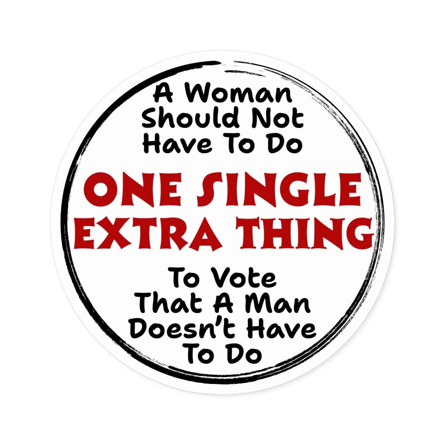 Women's Vote Political Action Sticker, Democrat Activist Stop Voter Suppression Defend Democracy Decal, Anti Trump Feminist Protest Decor