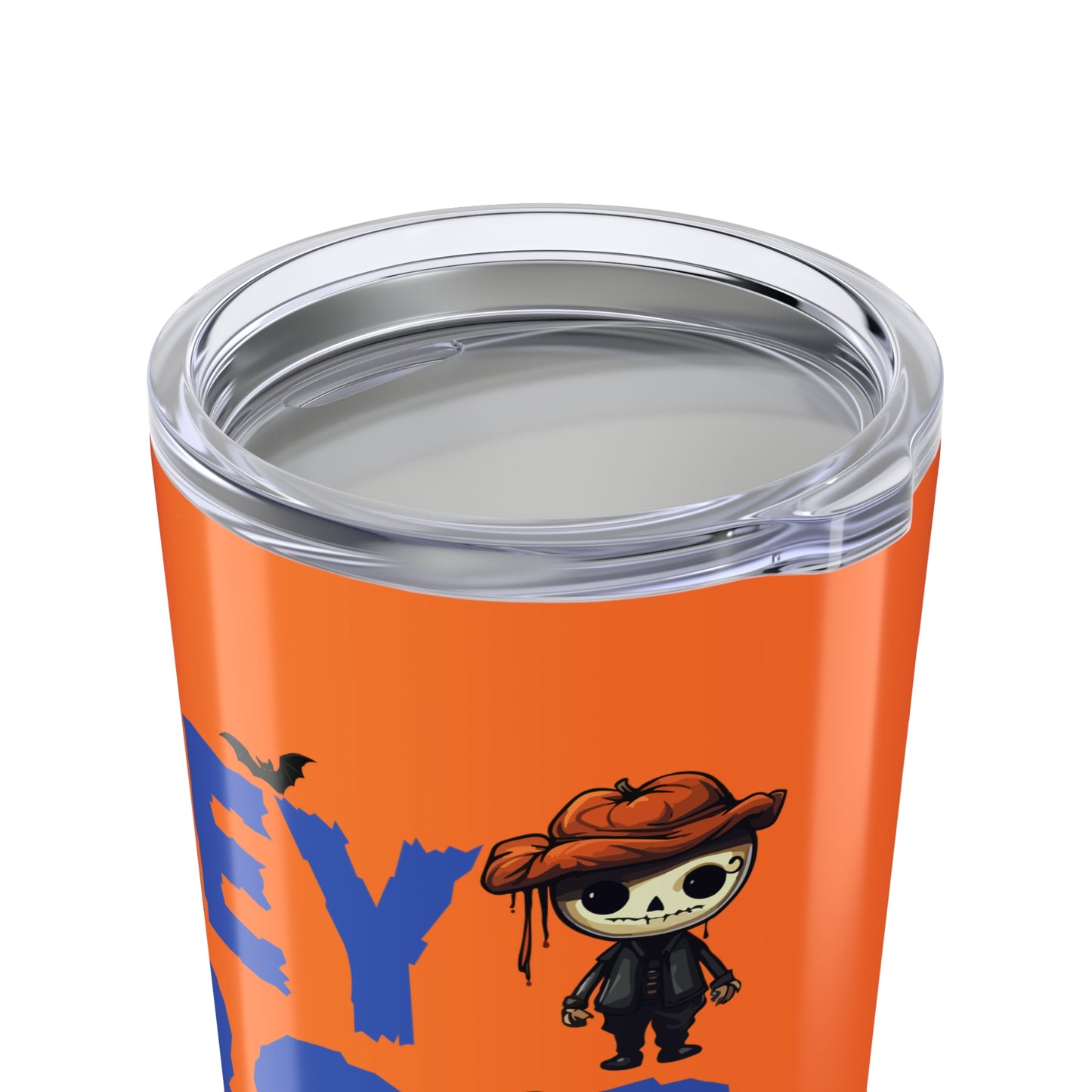 Hey Boo Halloween Skeleton Tumbler