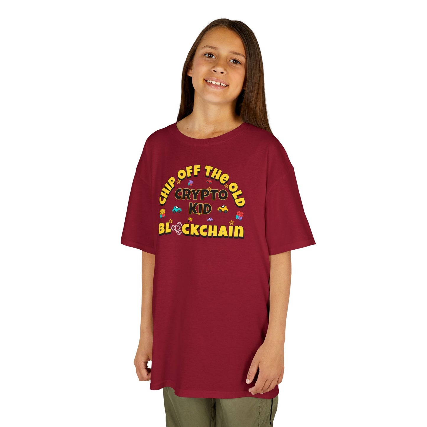 Chip off the old Blockchain Kids Heavy Cotton™ Tee