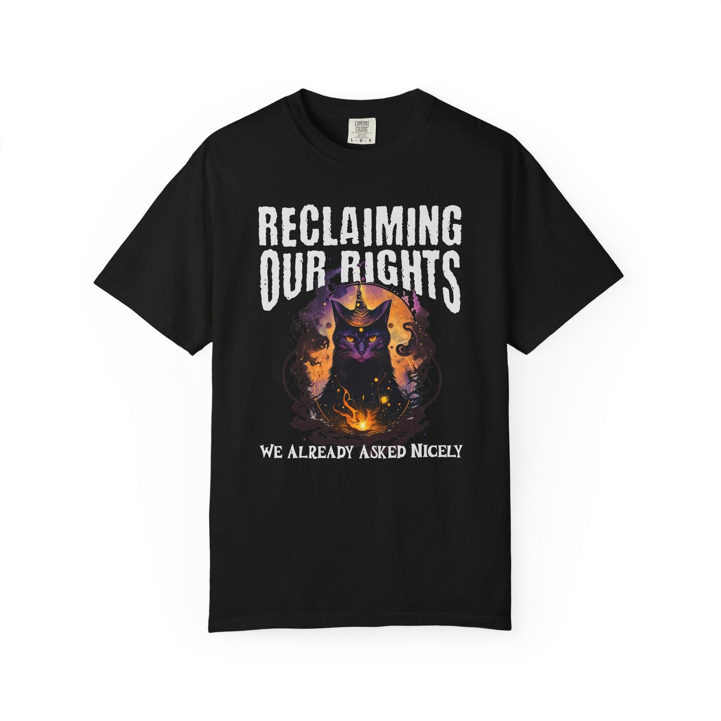 Reclaiming Our Rights Mystical Cat Vintage Tee