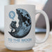 Crypto to the Moon Space-Themed Bitcoin 15 oz Mug