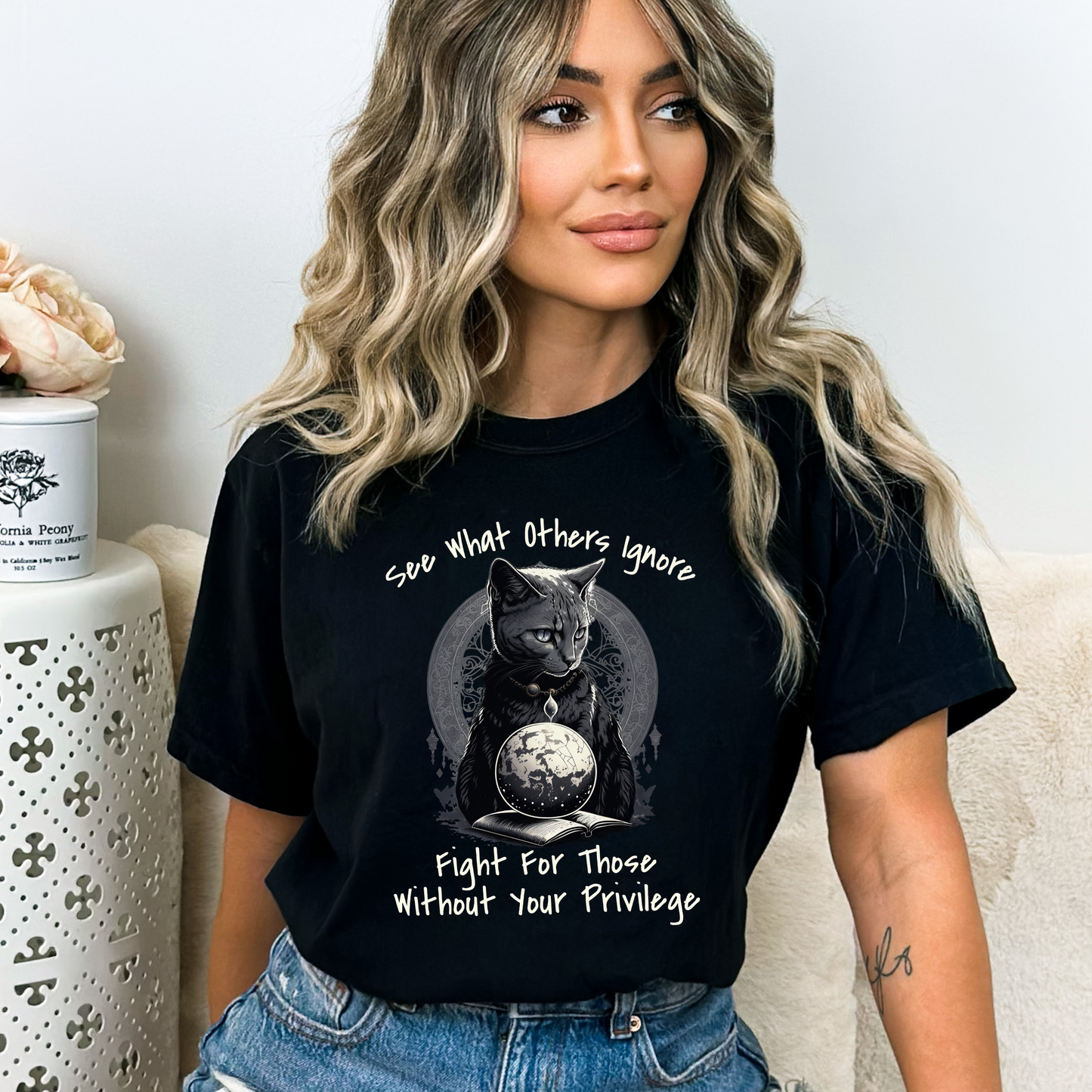 Activist Cat-Themed Unisex Comfort Colors T-Shirt