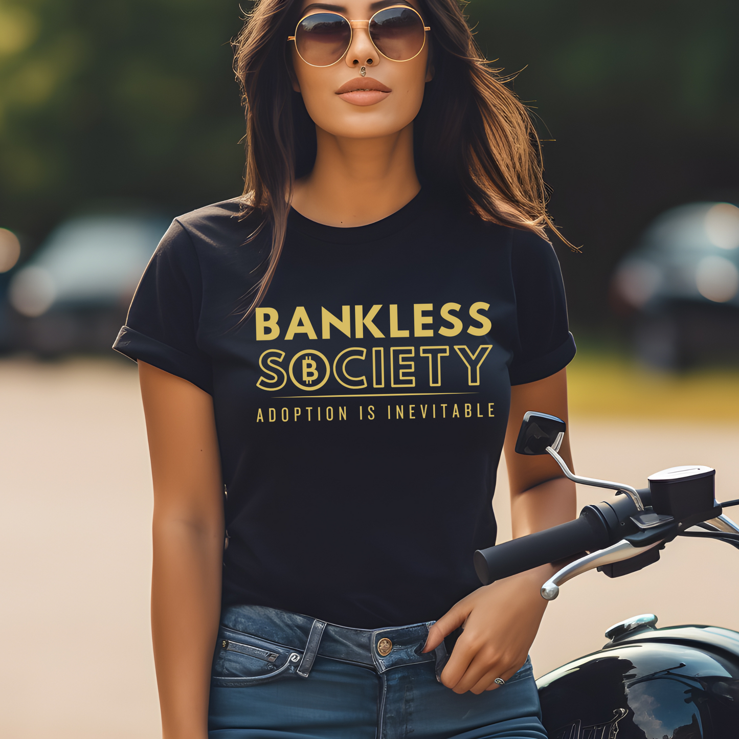 Bankless Society. Adoption is Inevitable Block Bella Canvas T-Shirt