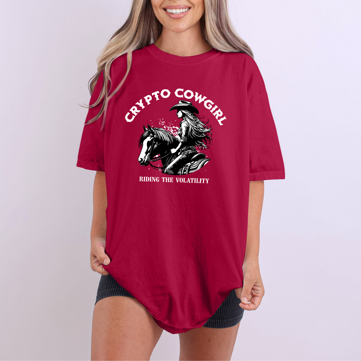 Crypto Cowgirl Comfort Colors T-Shirt