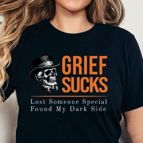 Lost Someone Special Found My Dark Side Sarcastic Grief and Loss T-Shirt