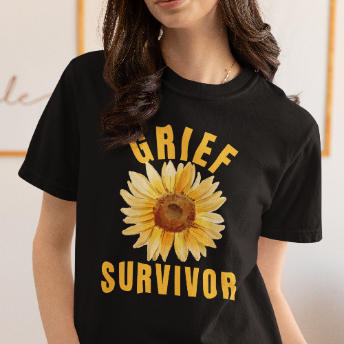 Sunflower Grief Survivor Comfort Colors T-Shirt
