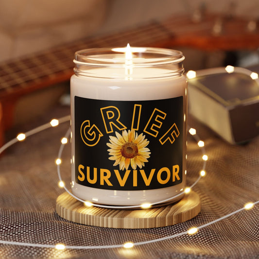 Sunflower Grief Survivor 9 oz Scented Soy Candle
