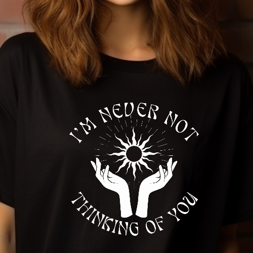 I'm Never Not Thinking of You Grief Bella Canvas T-Shirt