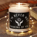 I'm Never Not Thinking of You Grief and Loss Candle