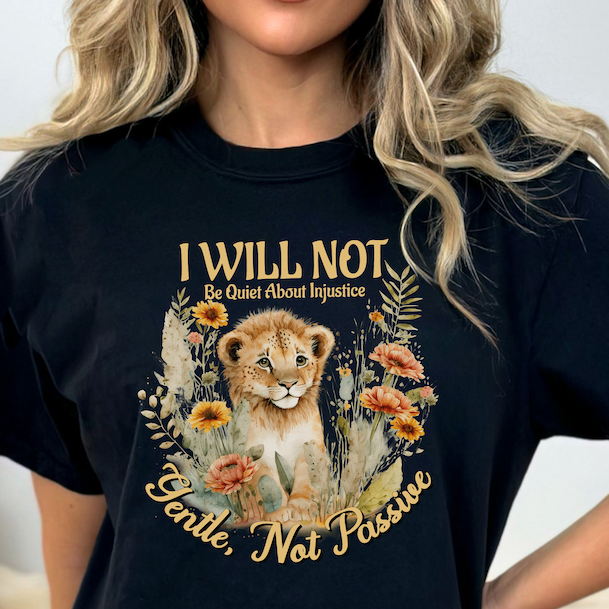 Lion-Themed Activist T-Shirt