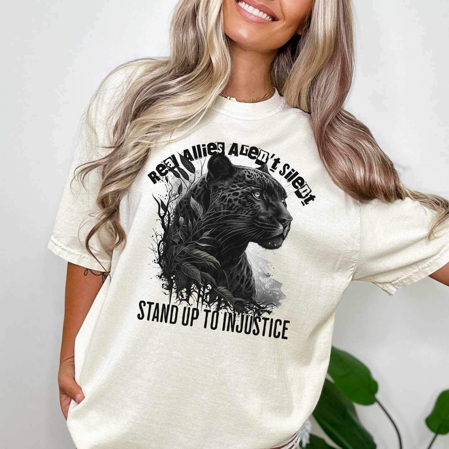 Powerful Panther Anti Racism Ally T-Shirt
