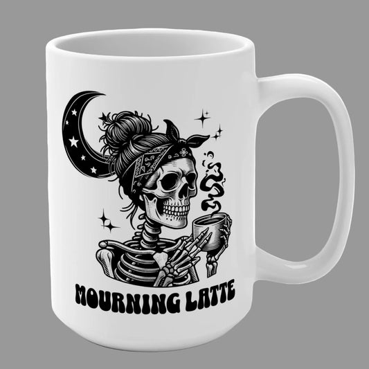 Mourning Latte Grief 15 oz Coffee Mug