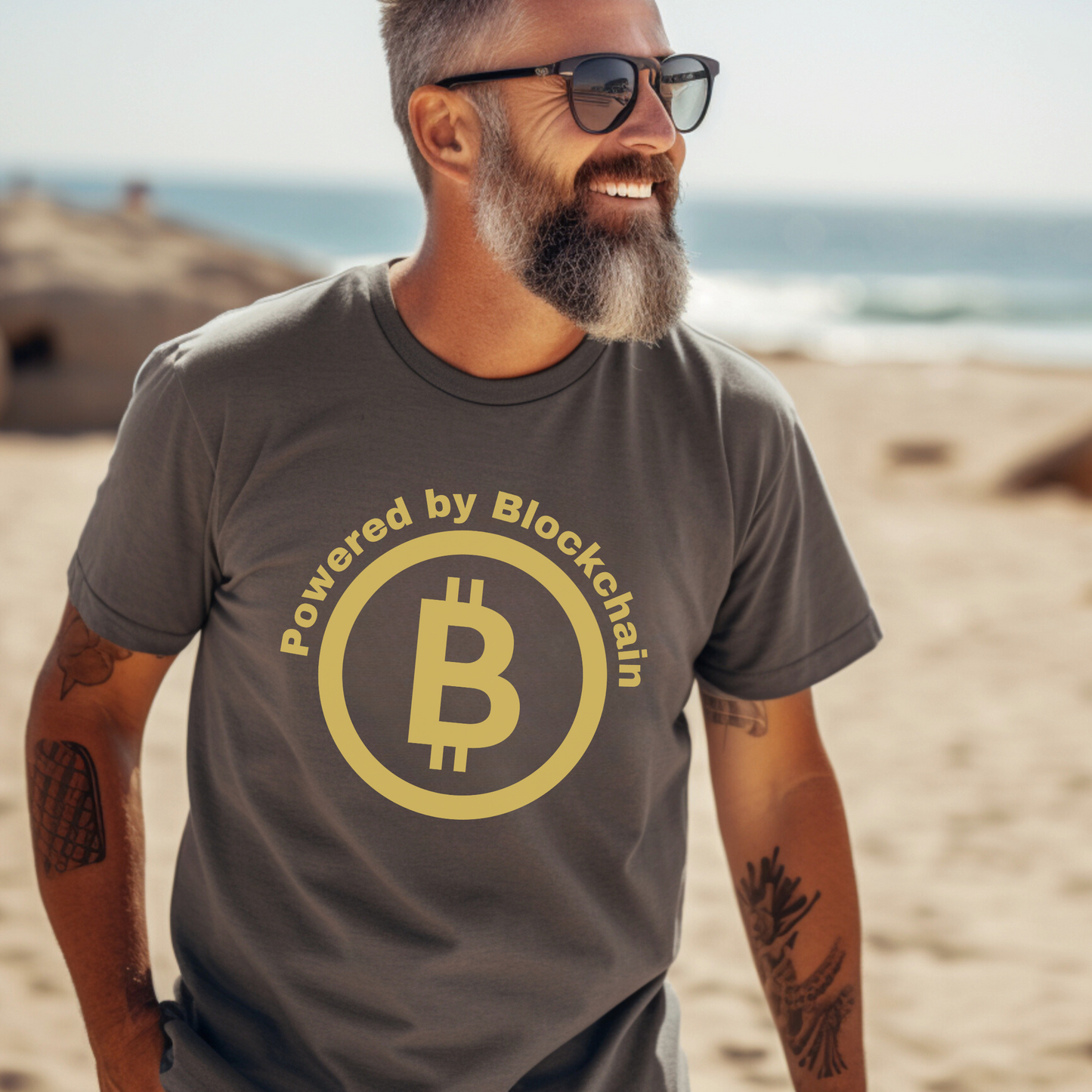 Powered by Blockchain Graphic T-Shirt