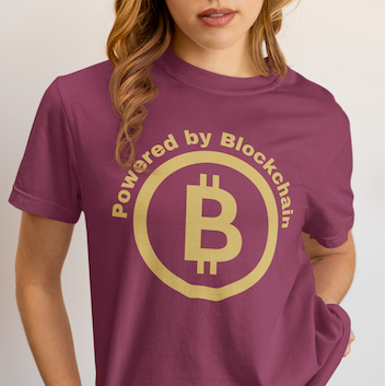 Powered by Blockchain Comfort Colors Tee