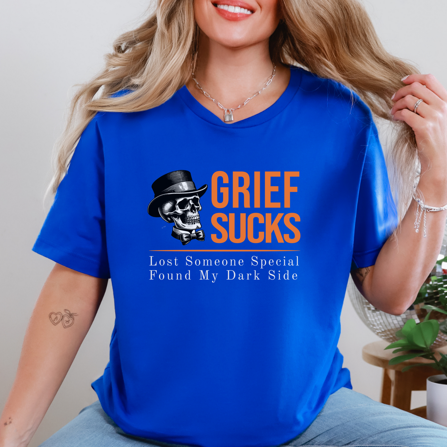 Lost Someone Special Found My Dark Side Sarcastic Grief and Loss T-Shirt
