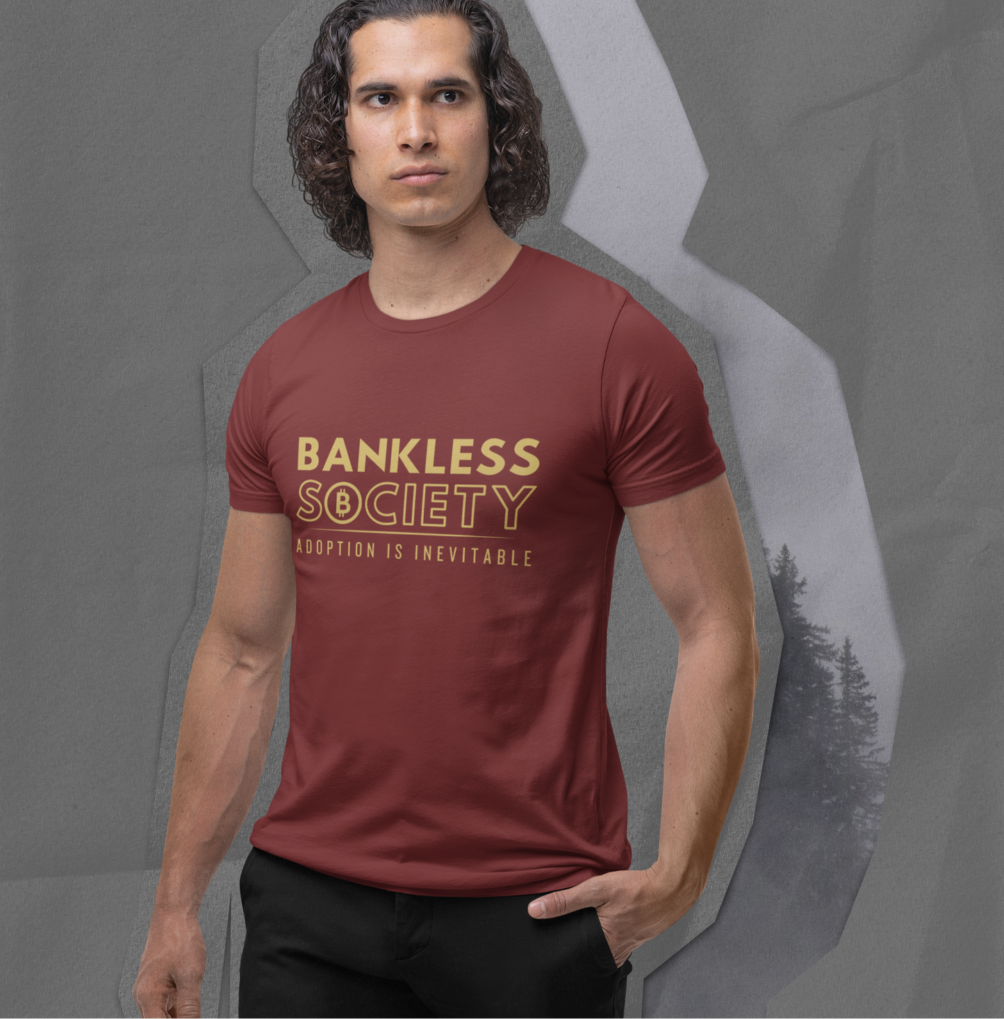 Bankless Society. Adoption is Inevitable Block Bella Canvas T-Shirt