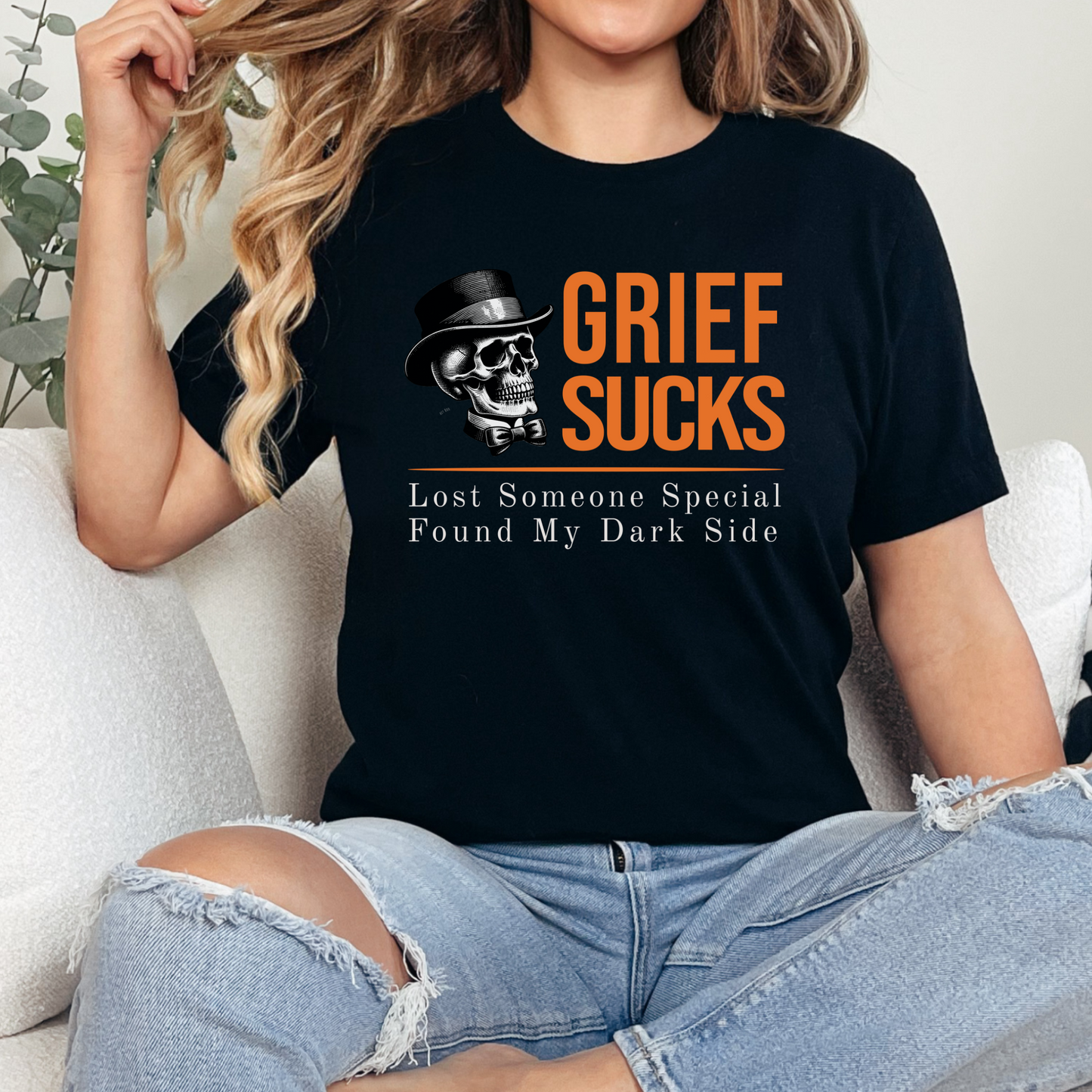Lost Someone Special Found My Dark Side Sarcastic Grief and Loss T-Shirt