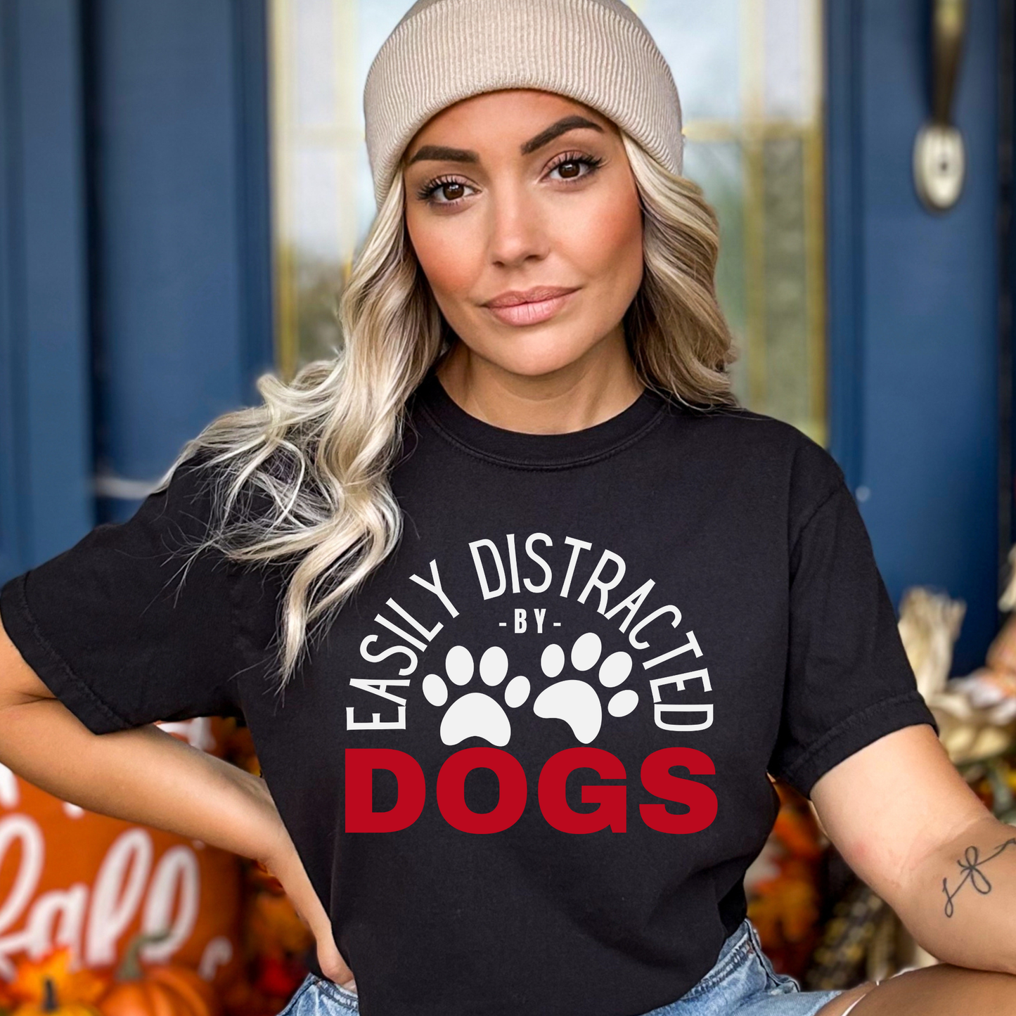 Easily Distracted by Dogs Comfort Colors T-Shirt