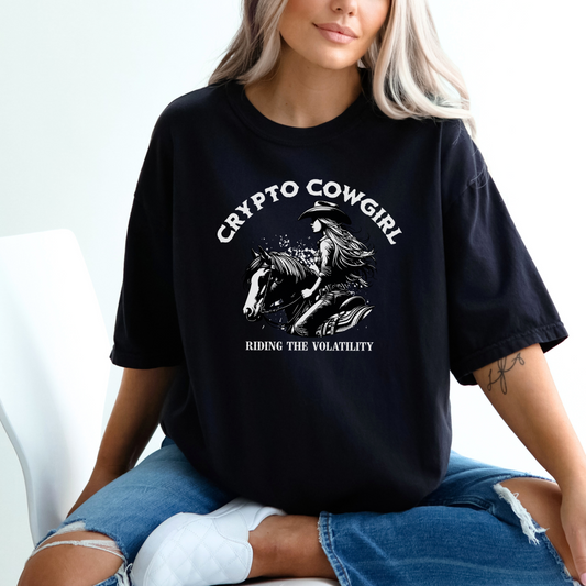 Crypto Cowgirl Comfort Colors T-Shirt