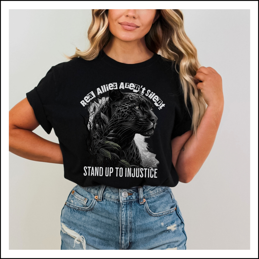 Powerful Panther Anti Racism Ally T-Shirt