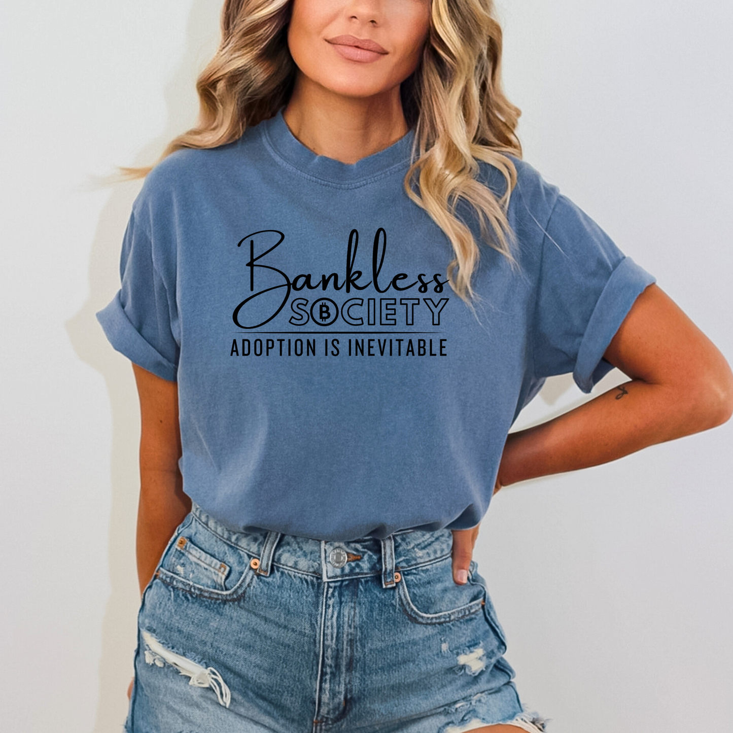 Bankless Society, Adoption is Inevitable Crypto T-Shirt