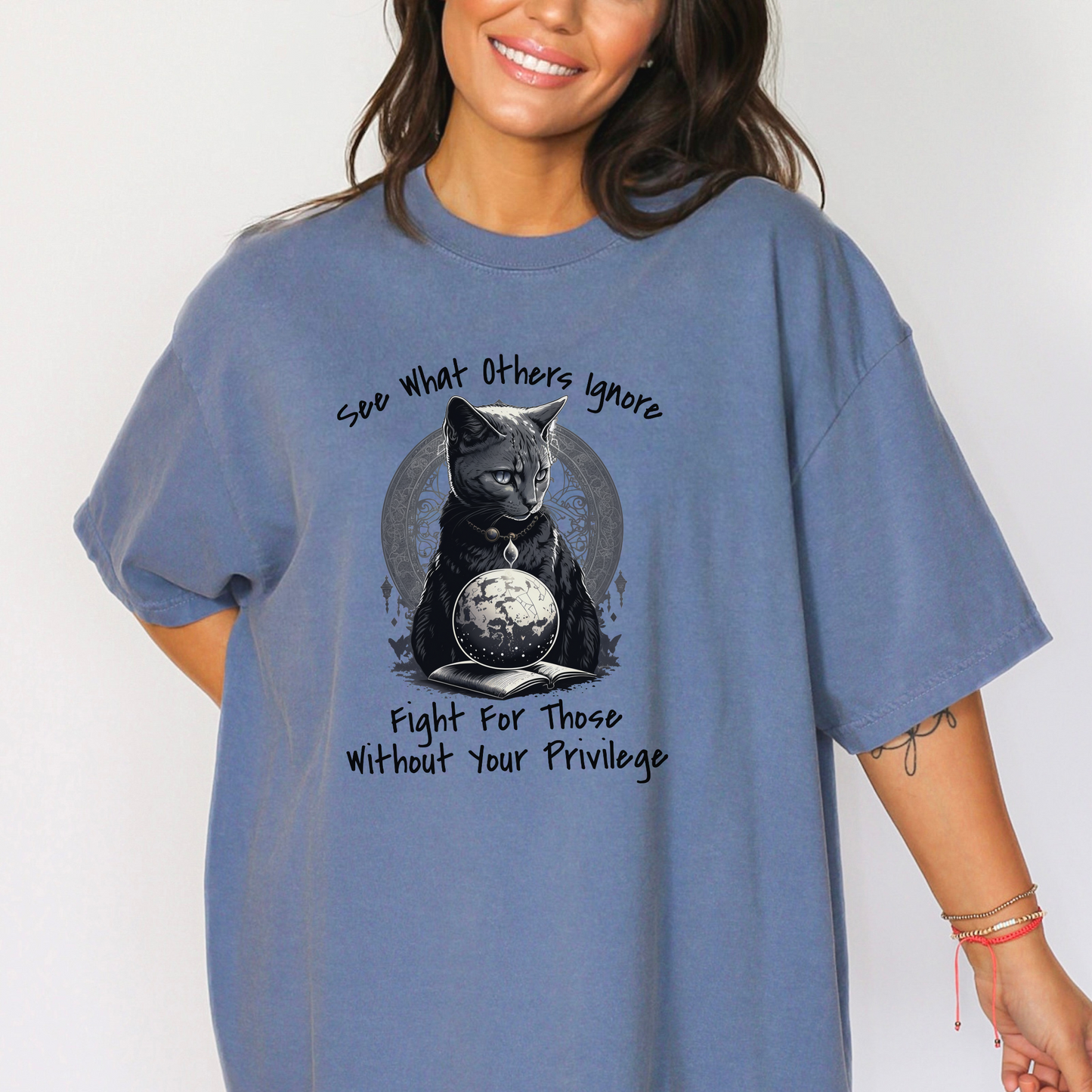 Activist Cat-Themed Unisex Comfort Colors T-Shirt
