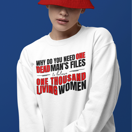 Epstein Victim Justice Ally Sweatshirt, Believe Women Gift for SA Survivors, Accountability Apparel