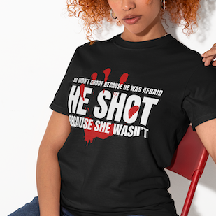 ICE 2026. He Didn't Shoot Because He Was Afraid. He Shot Because She Wasn't. Graphic T-Shirt