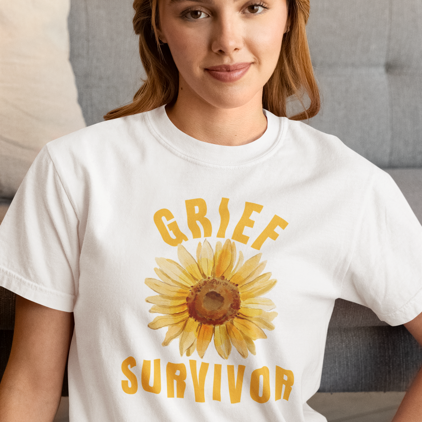 Sunflower Grief Survivor Comfort Colors T-Shirt