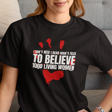 Believe 1000 Women Shirt, Silent No More Survivor Support Tee, Feminist Victim Ally T-Shirt