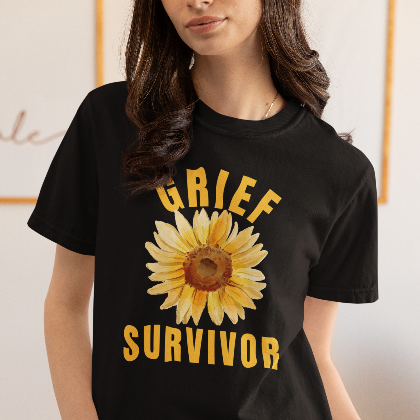 Sunflower Grief Survivor Comfort Colors T-Shirt