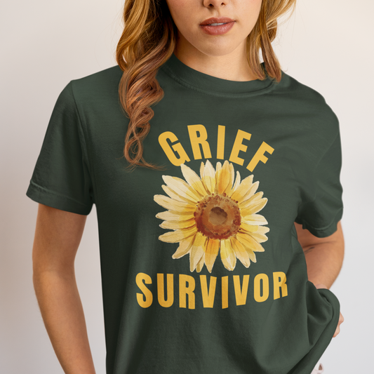 Sunflower Grief Survivor Comfort Colors T-Shirt