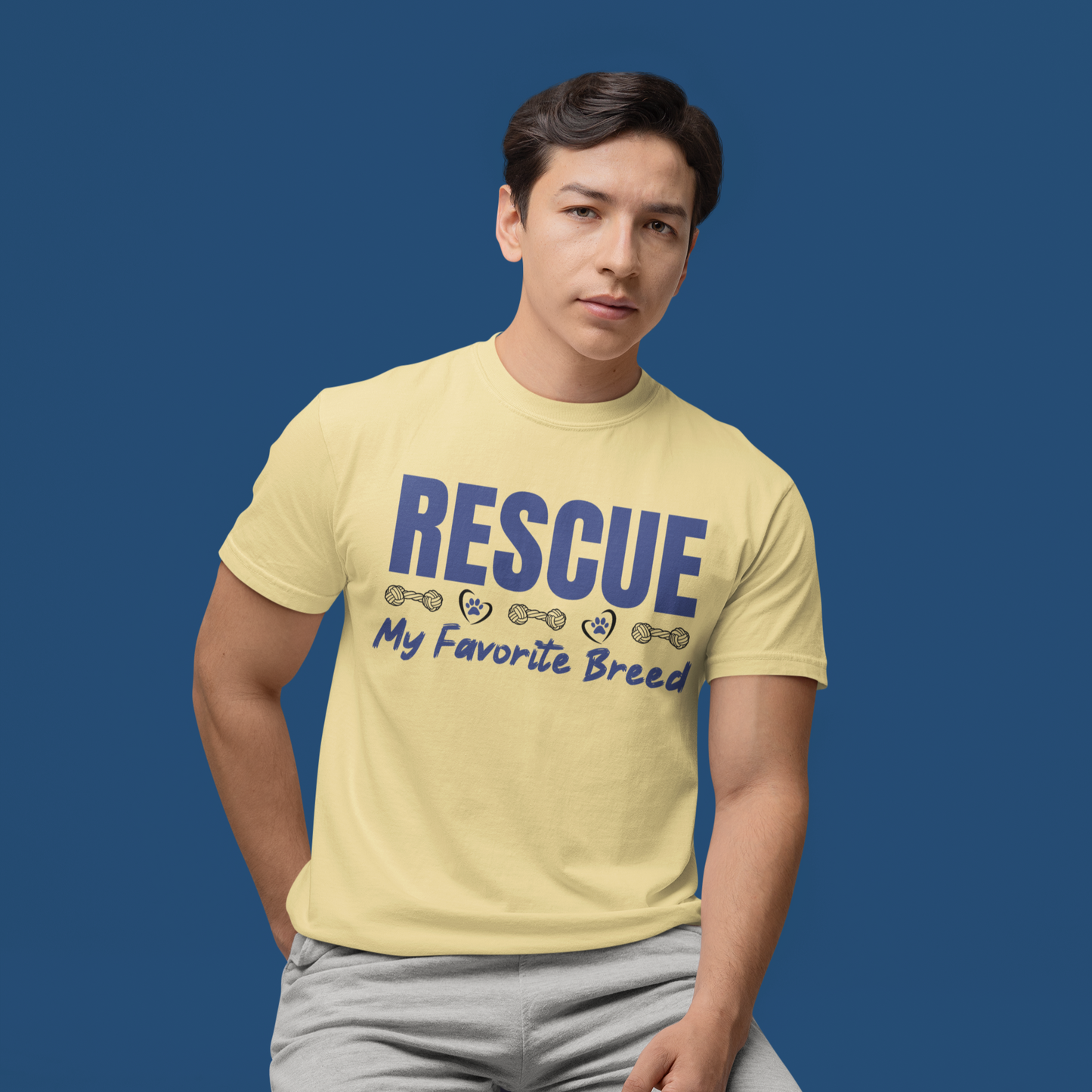 My Favorite Breed Rescue Dog Lover T-Shirt