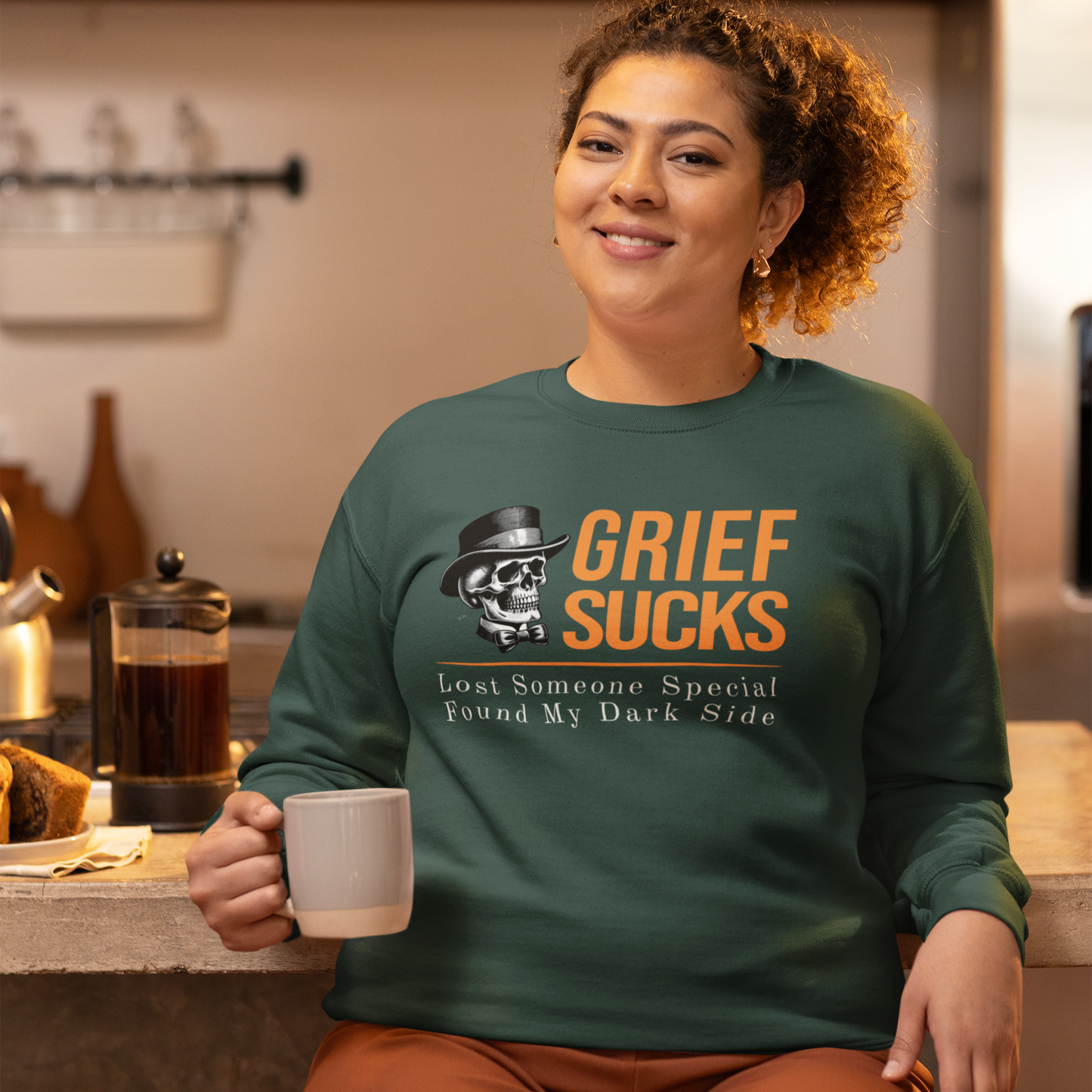 Lost Someone Special Found My Dark Side Grief Sweatshirt