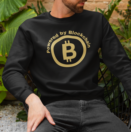 Powered by Blockchain Unisex Crypto Sweatshirt