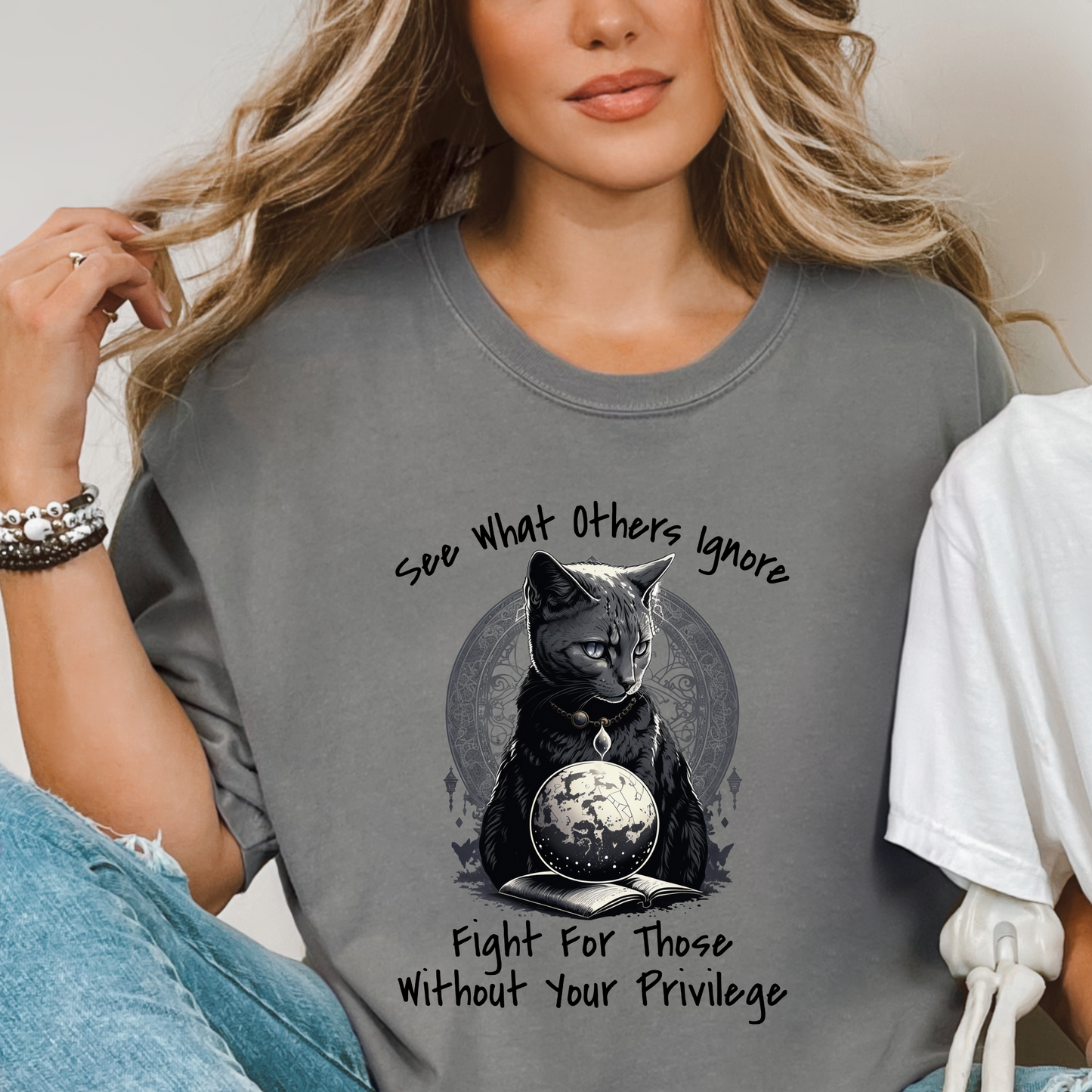 Activist Cat-Themed Unisex Comfort Colors T-Shirt