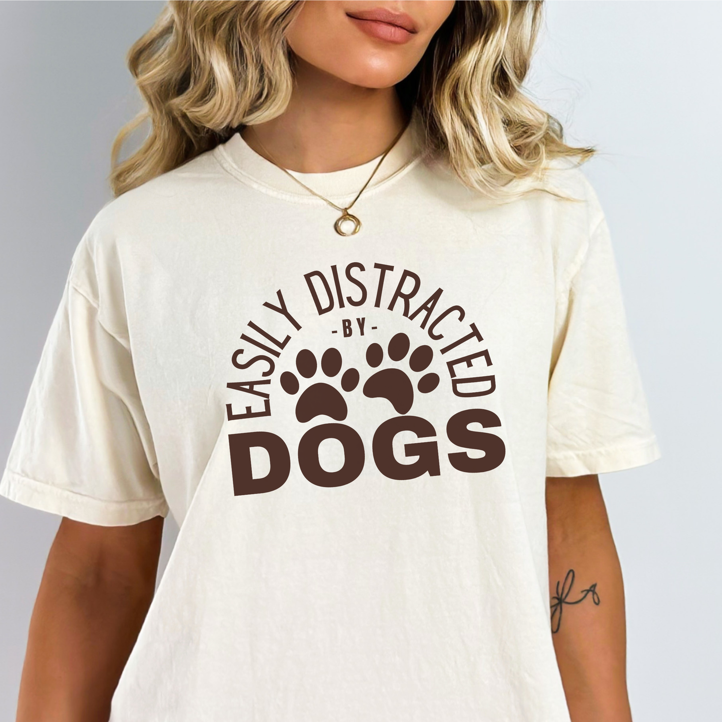 Easily Distracted by Dogs Comfort Colors T-Shirt