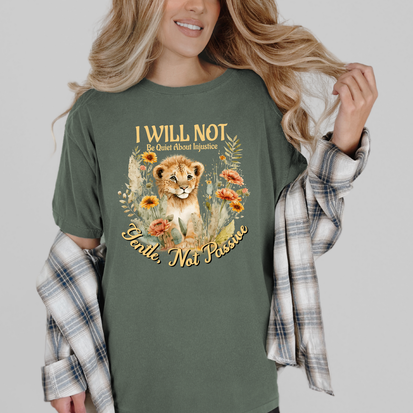Lion-Themed Activist T-Shirt