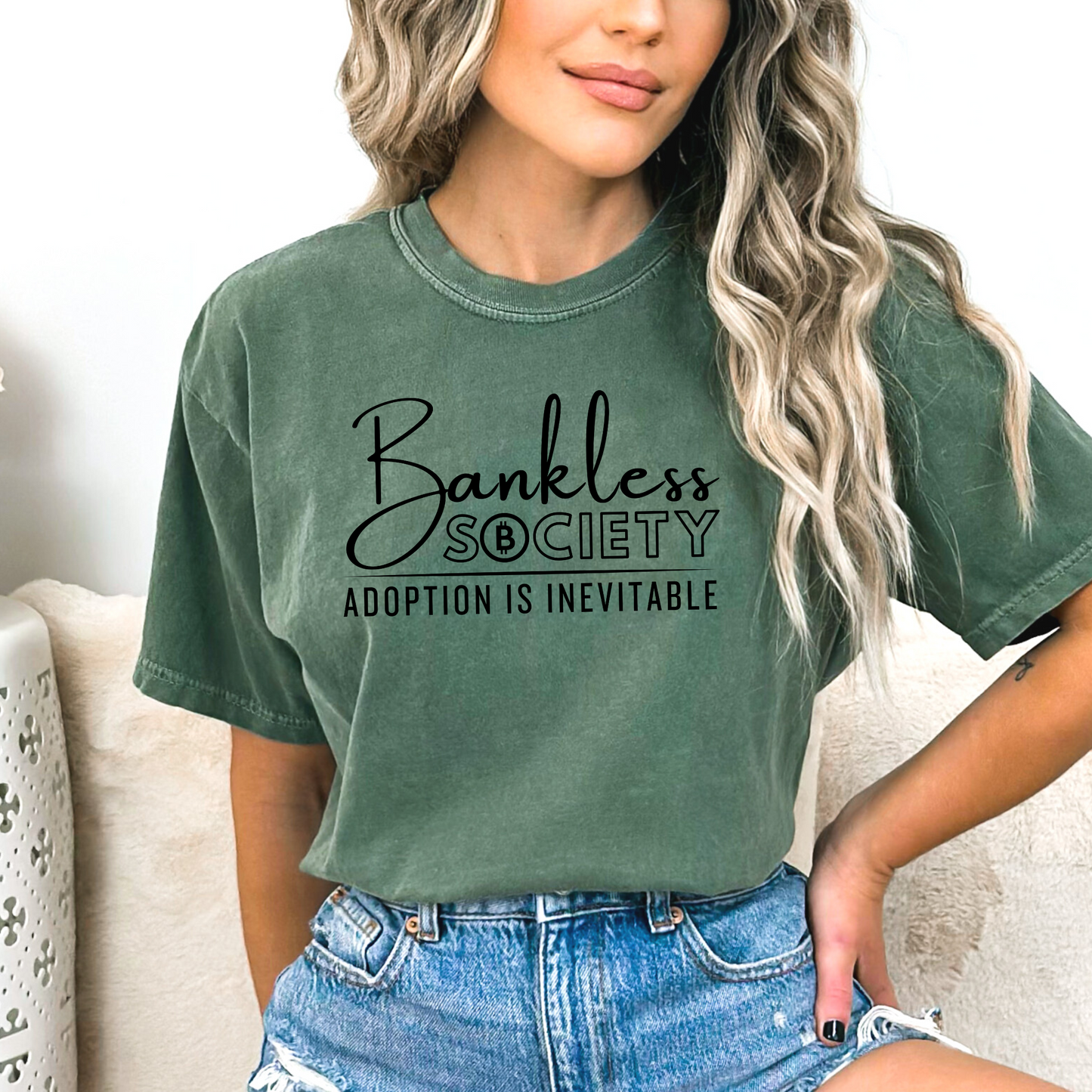 Bankless Society, Adoption is Inevitable Crypto T-Shirt