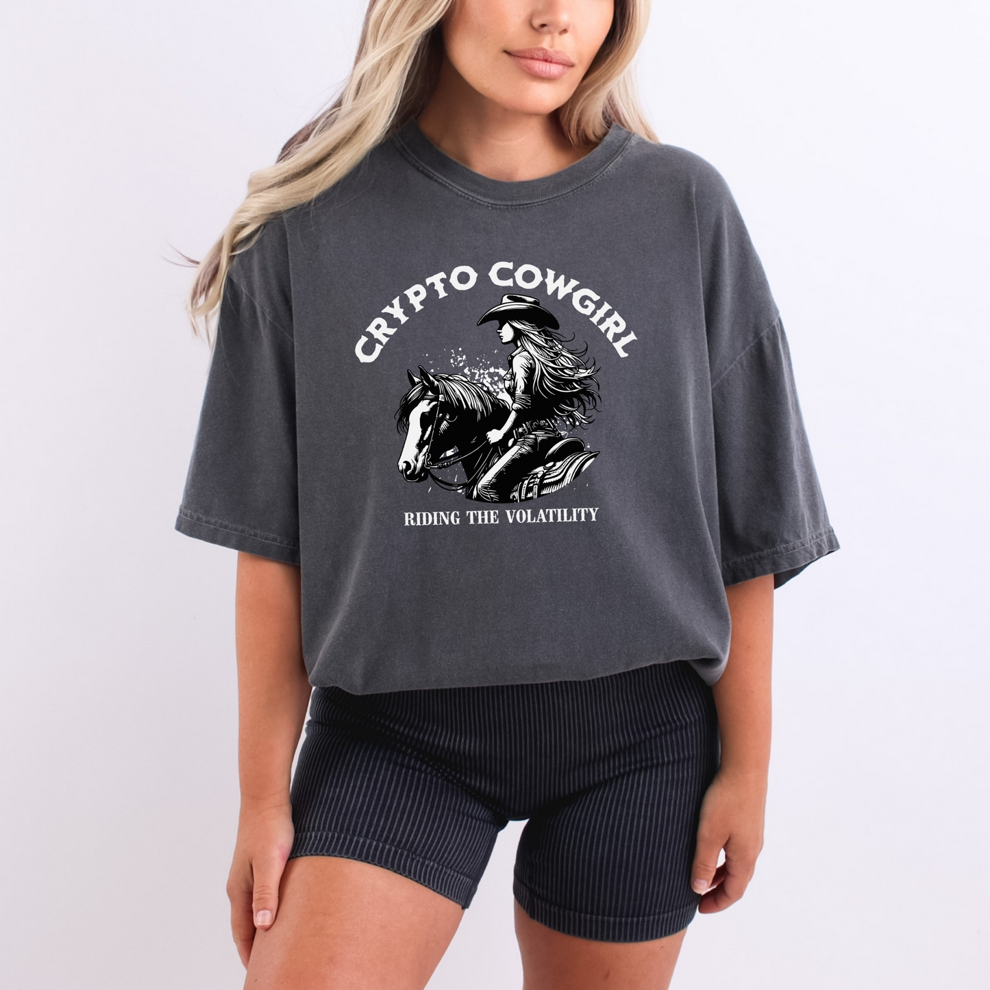Crypto Cowgirl Comfort Colors T-Shirt