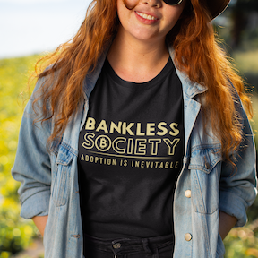 Bankless Society Adoption is Inevitable Block Comfort Colors T-Shirt