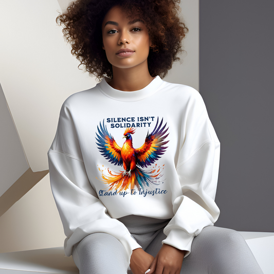 Phoenix Themed Social Justice Activist Empowerment Crewneck Sweatshirt