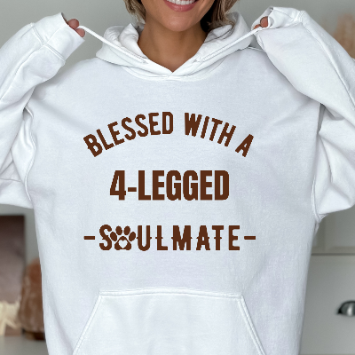 Blessed with a 4-Legged Soulmate Dog Lover Hoodie